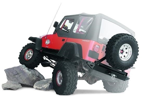 Warn Spare Tire Carrier For '87-'06 Jeep TJ & Y