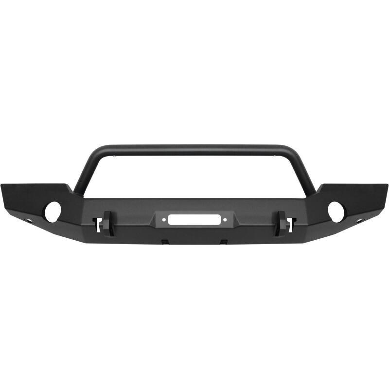 Westin 18-19 Jeep Wrangler JL WJ2 Full Width Front Bumper w/Bull Bar Textured Black