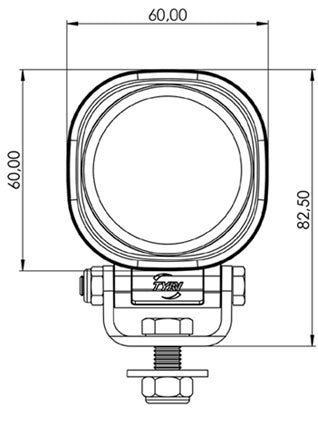 TYRI BLU-153-1 0606 LED 750 eLumen, 12V, Spot