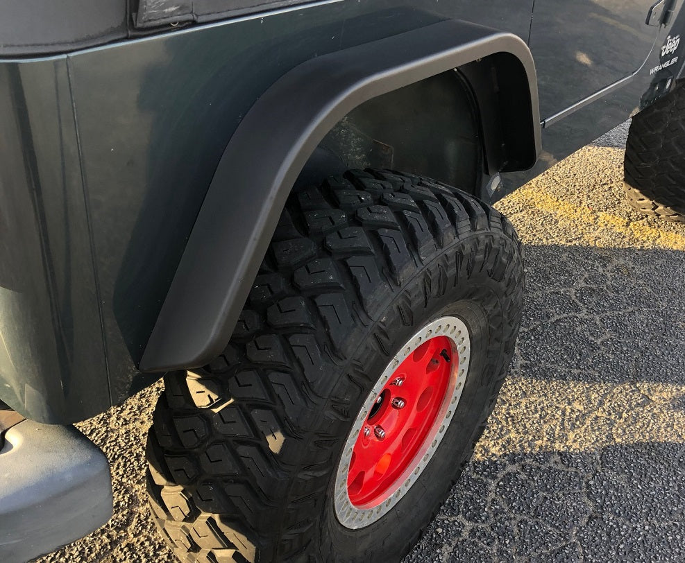 Rear Double Arch 4" Fender Flare Set for Jeep TJ/LJ