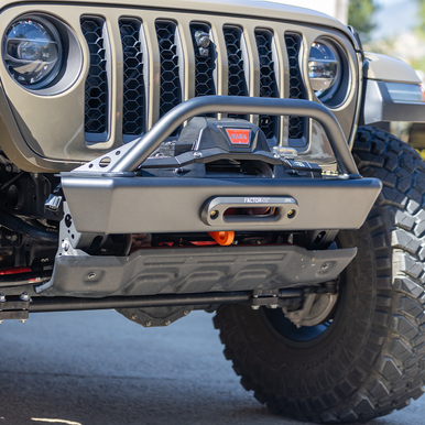 JEEP JL/JLU/JT SAVVY LEGACY 6061 ALUMINUM FRONT BUMPER WITH HOOP