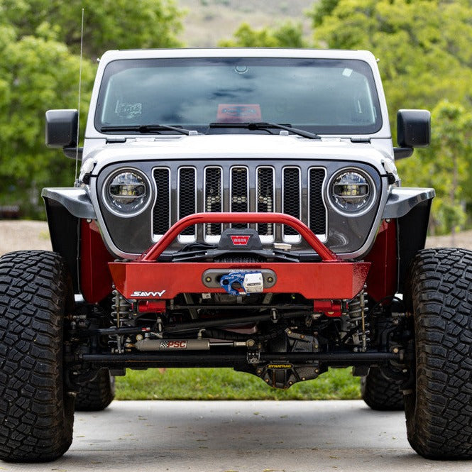 Savvy Aluminum Krawler Lite Front Bumper Kit w/Hoop for JL/JT