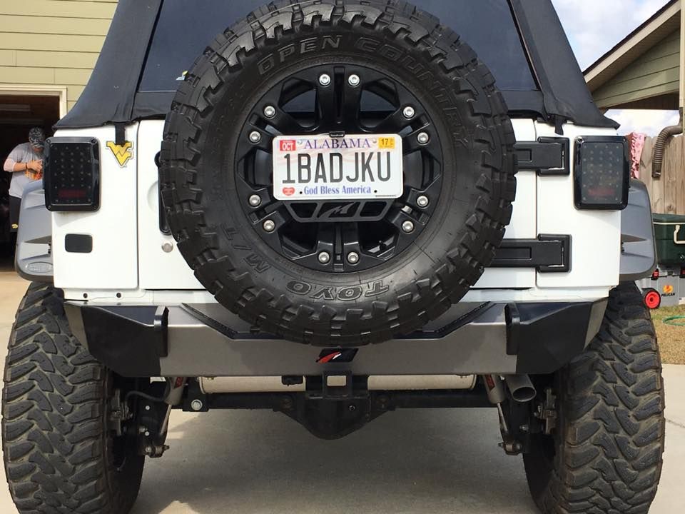 Stubby Rear Bumper for Jeep JK / JKU