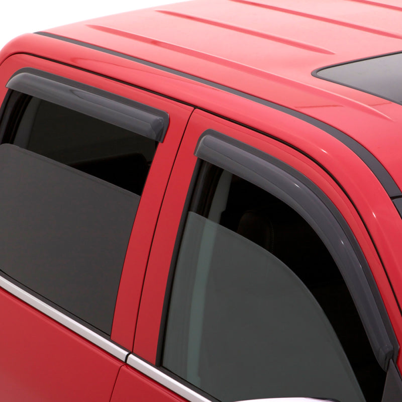 AVS 15-18 Chevy Colorado Crew Cab Ventvisor Outside Mount Window Deflectors 4pc - Smoke