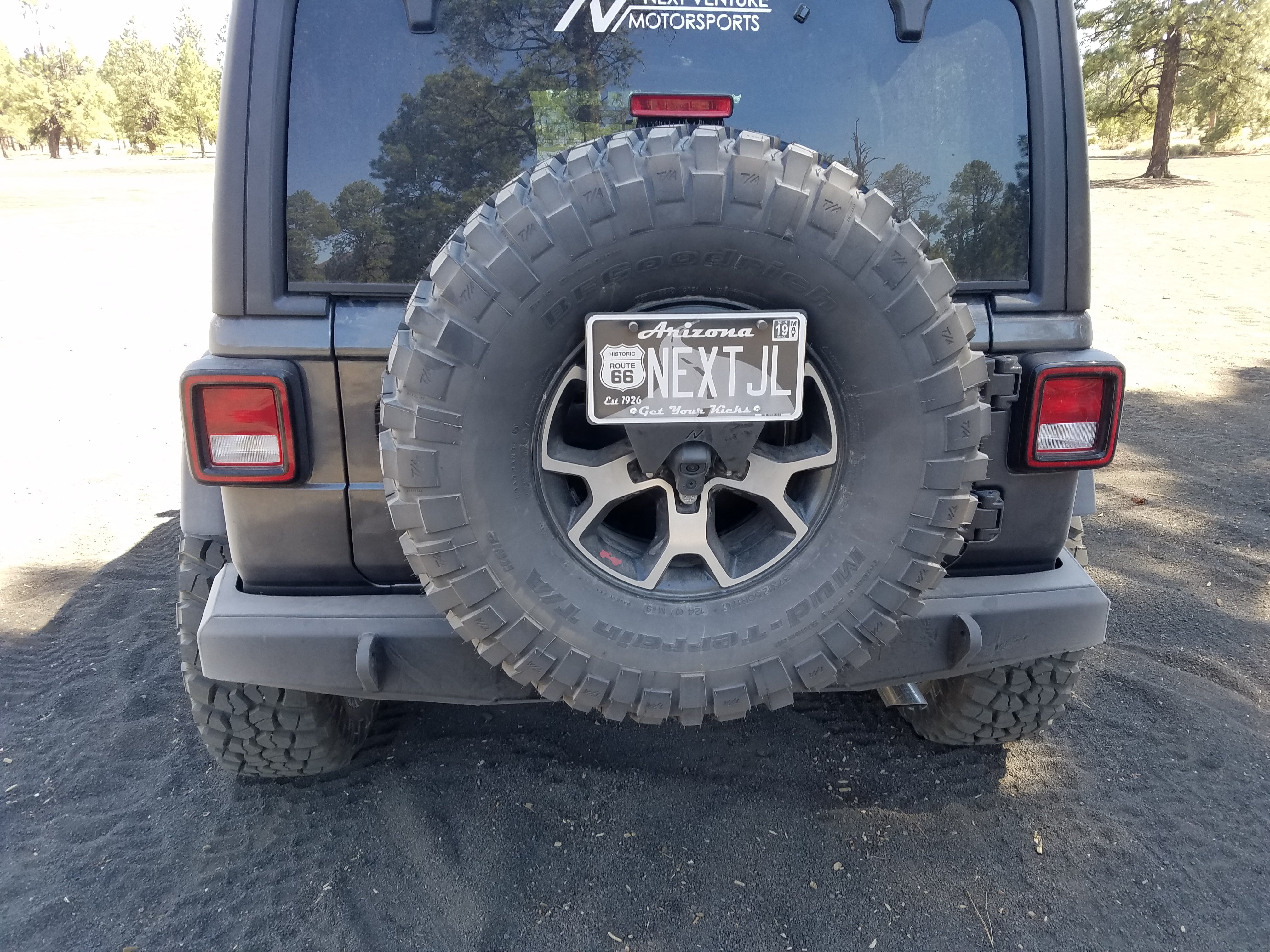 JL / JK License Plate Relocation Bracket