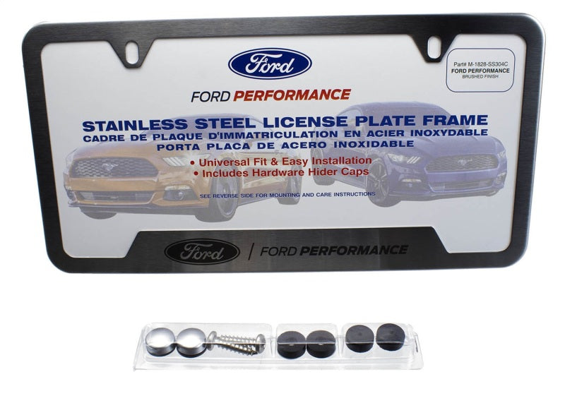 Ford Racing Stainless Steel Ford Performance License Plate Frame