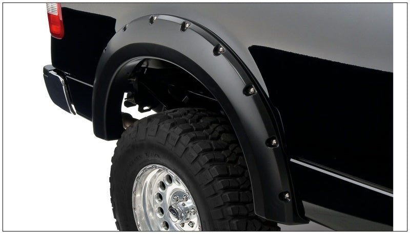 Bushwacker 04-08 Ford F-150 Styleside Pocket Style Flares 4pc 66.0/78.0/96.0in Bed - Black