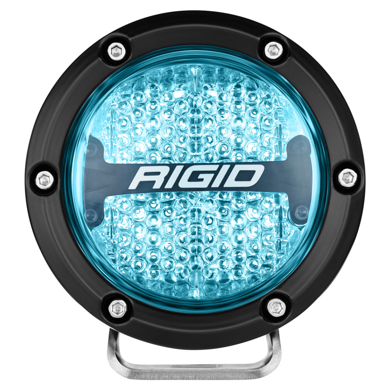 Rigid Industries 360-Series 4in LED Off-Road Diffused Beam - RGBW Backlight (Pair)