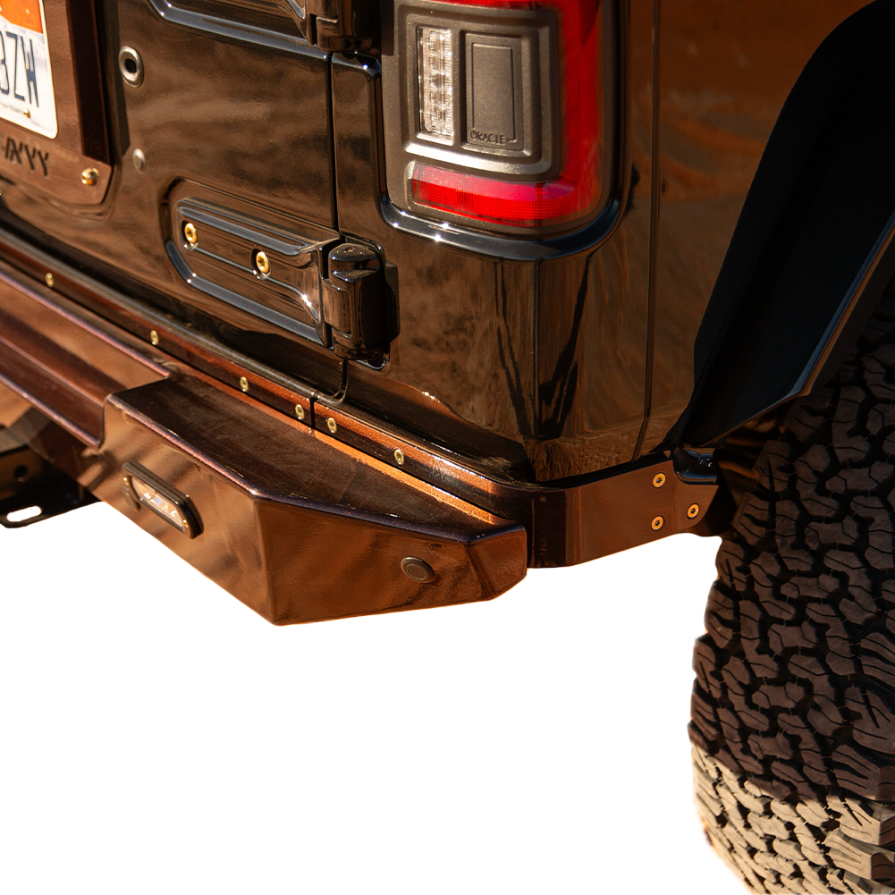 Savvy Aluminum Krawler Lite Bolt on Rear Bumper for JL