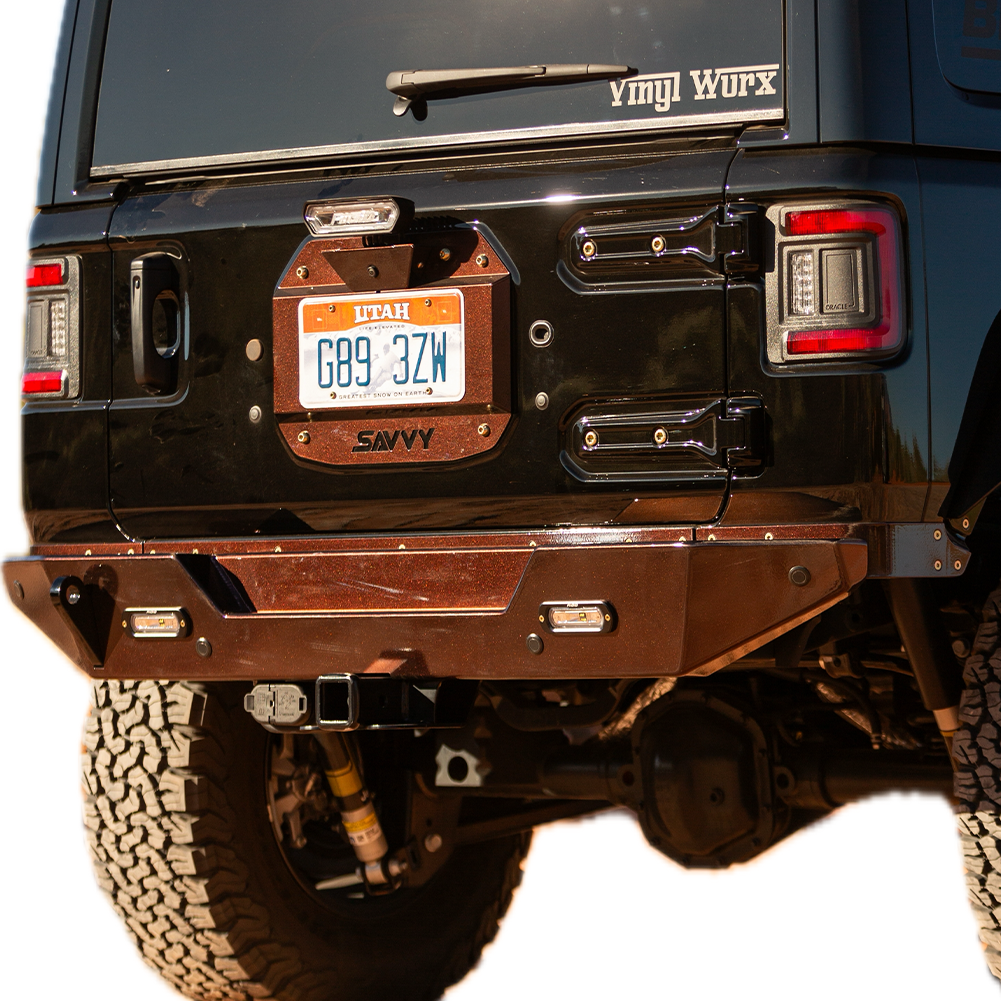 Savvy Aluminum Krawler Lite Bolt on Rear Bumper for JL