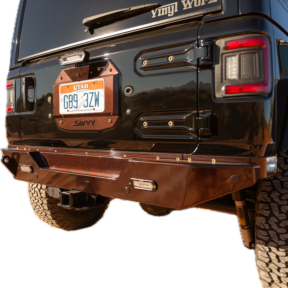 Savvy Aluminum Krawler Lite Bolt on Rear Bumper for JL