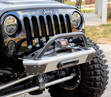 JEEP JK/JKU SAVVY LEGACY 6061 ALUMINUM FRONT BUMPER WITH HOOP