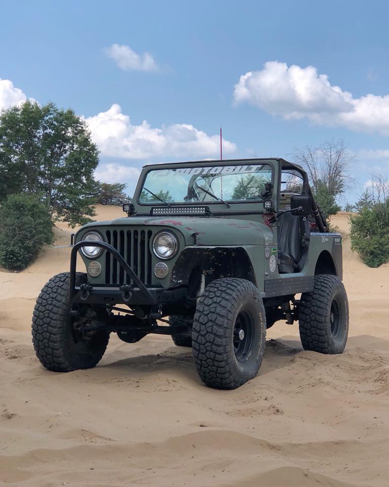 Stubby Front Bumper w/ Stinger for Jeep CJ