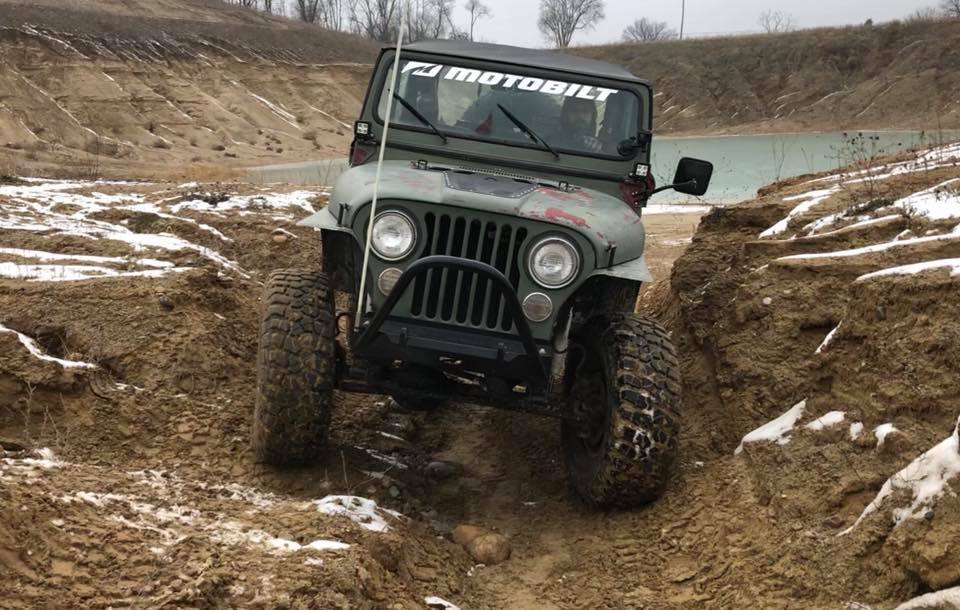 Stubby Front Bumper w/ Stinger for Jeep CJ