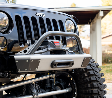 JEEP JK/JKU SAVVY LEGACY 6061 ALUMINUM FRONT BUMPER WITH HOOP