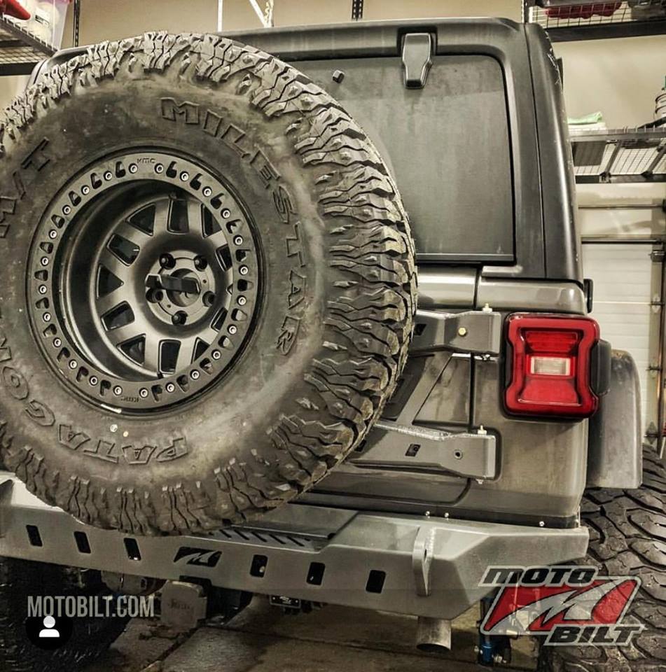 Crusher Rear Bumper w/ Spare Cutout for Jeep JL