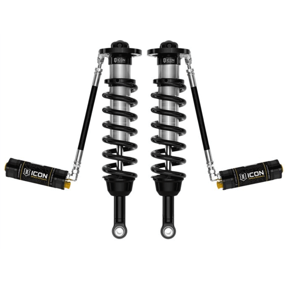 Radflo OE Replacement 2.5 Front Coilover Kit Toyota Tacoma 2005+ For Dirt King Long Travel Kit With Remote Reservoir and Compression Adj