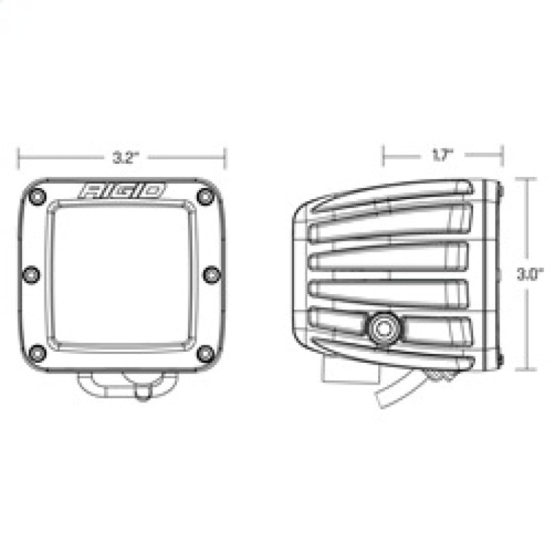 Rigid Industries D-Series PRO SAE Fog Yellow Pair