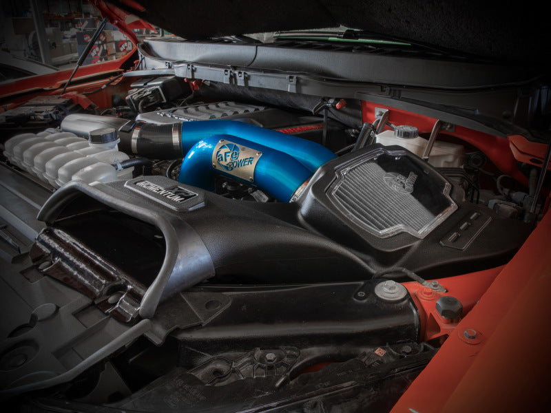 aFe 21-22 Ford F-150 Raptor V6-3.5L(tt) Momentum XP Cold Air Intake System Blue w/ Pro Dry S Filter