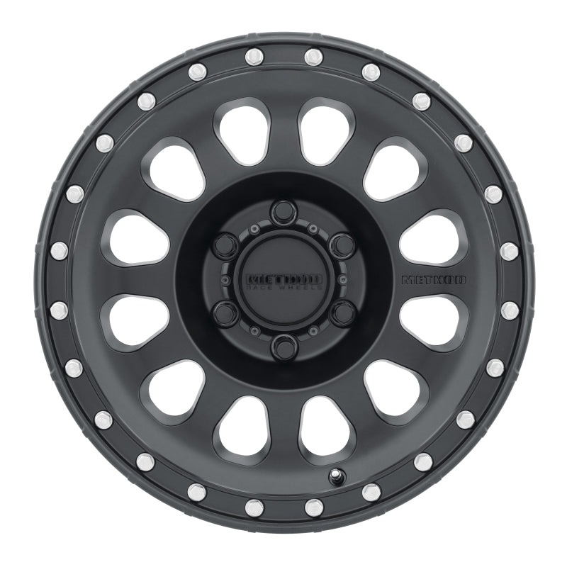 Method MR315 17x8.5 0mm Offset 6x120 67mm CB Matte Black Wheel