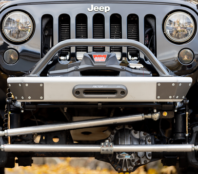 JEEP JK/JKU SAVVY LEGACY 6061 ALUMINUM FRONT BUMPER WITH HOOP