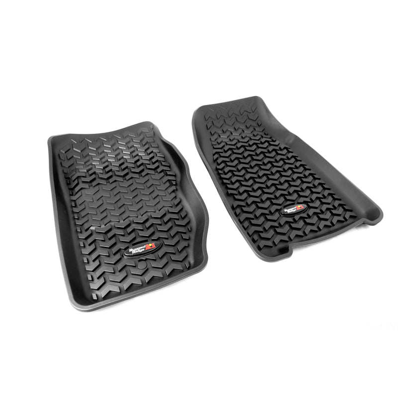 Rugged Ridge Floor Liner Front Black 1984-2001 Jeep Cherokee XJ