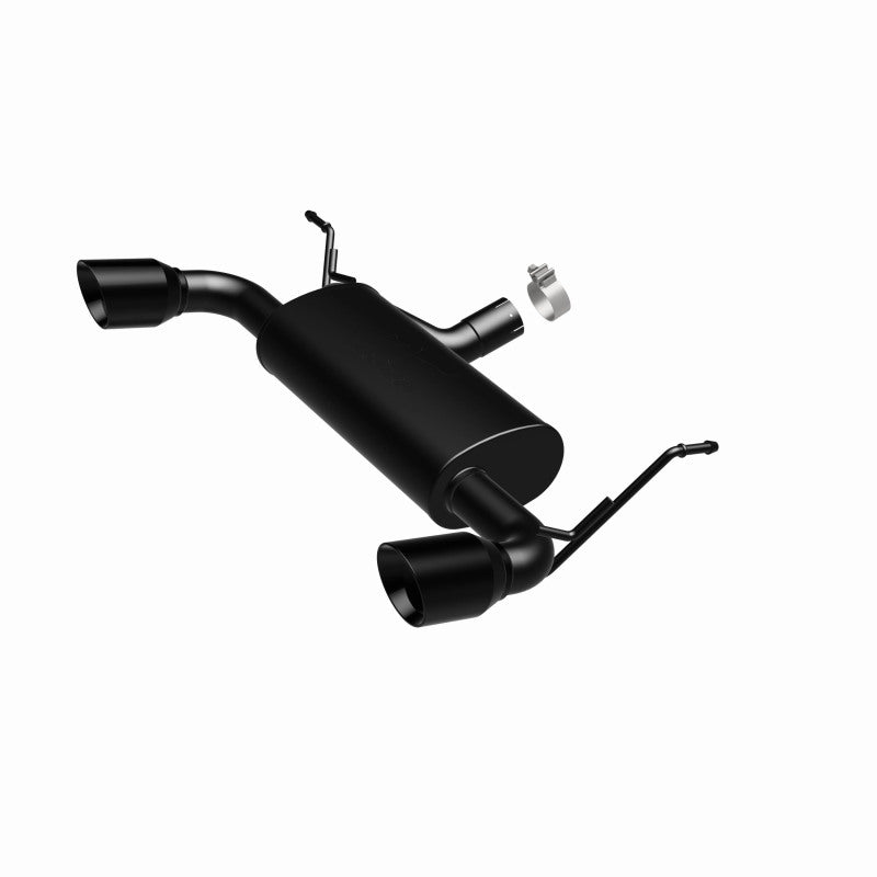 MagnaFlow 07-17 Jeep Wrangler JK 3.8/3.6L Dual Split Rear Exit Black Axle-Back Exhaust