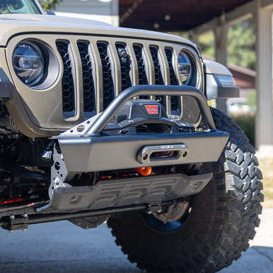 JEEP JL/JLU/JT SAVVY LEGACY 6061 ALUMINUM FRONT BUMPER WITH HOOP