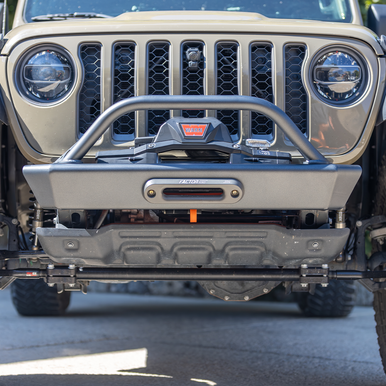 JEEP JL/JLU/JT SAVVY LEGACY 6061 ALUMINUM FRONT BUMPER WITH HOOP