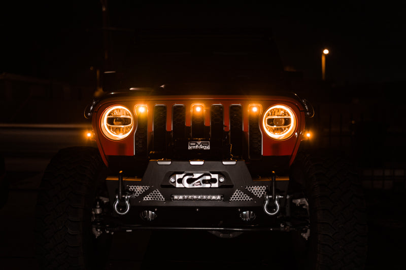 DV8 Offroad 2018+ Jeep JL Grill Amber Marker Lights