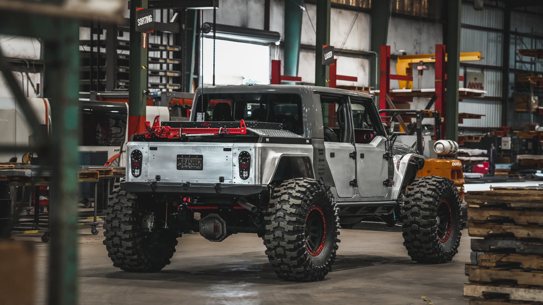 Aluminum Bobbed Replacement Bed for Jeep Gladiator