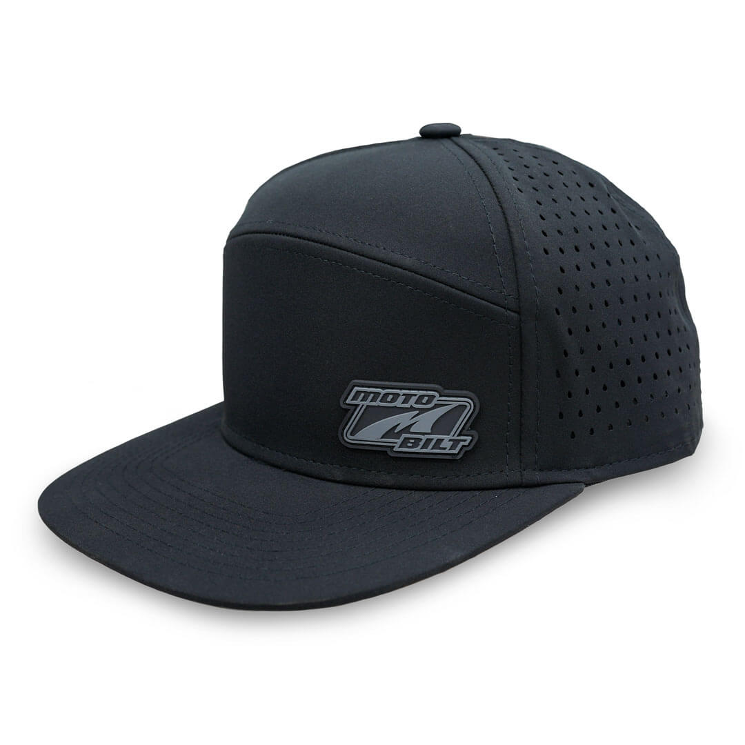 Black Motobilt 6-Panel Hat