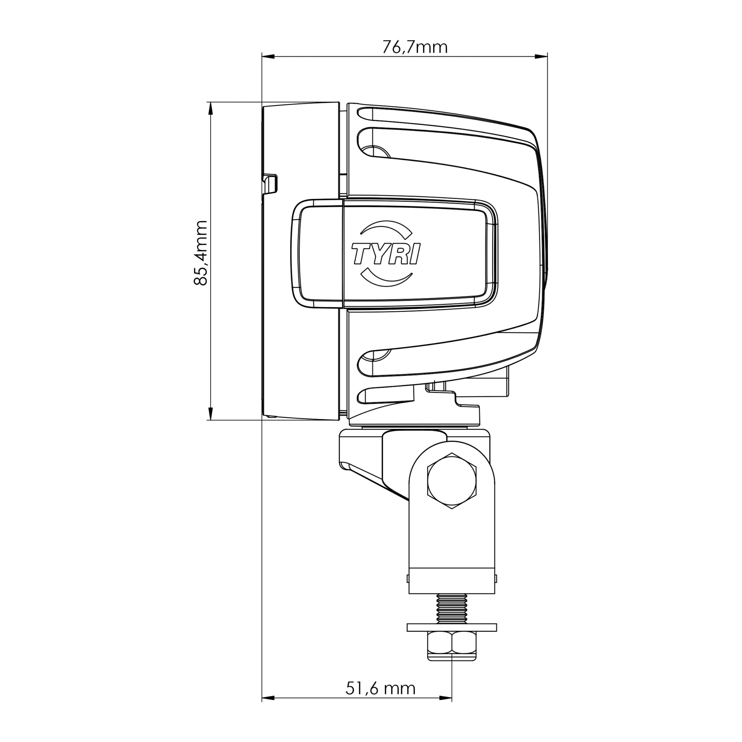 TYRI D8 2500 eLumen, 12-24V