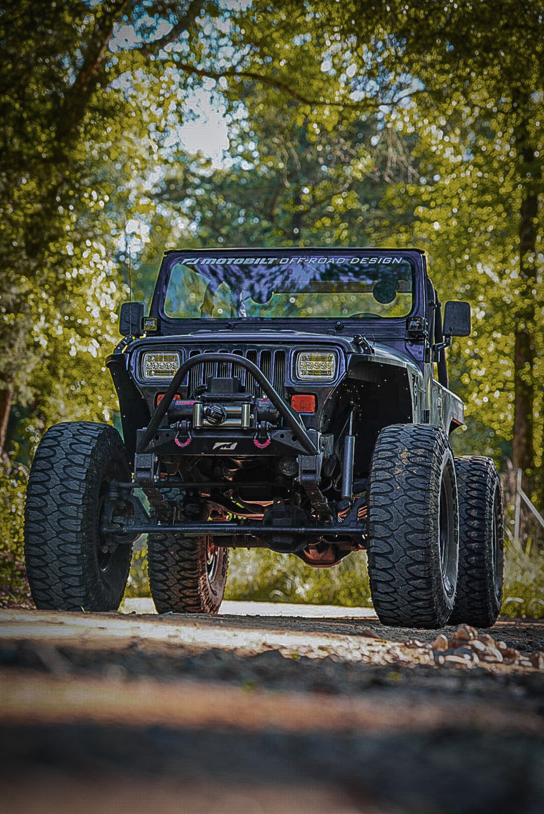 Aluminum Highline Front Fenders 0" Flare for Jeep YJ