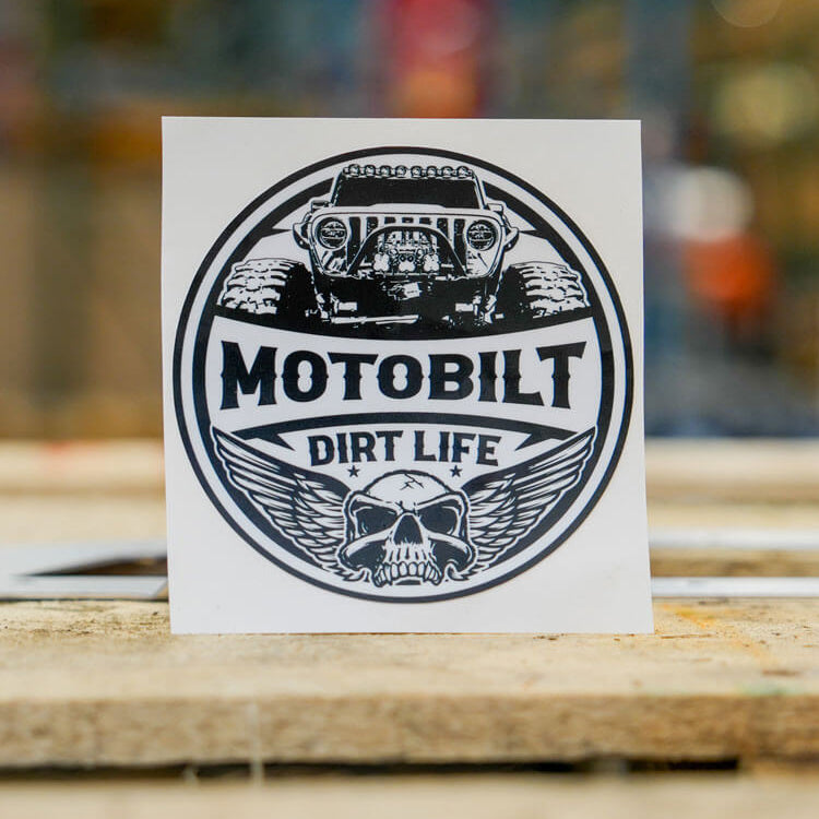 Motobilt Dirt Life 4-inch Premium Vinyl Sticker