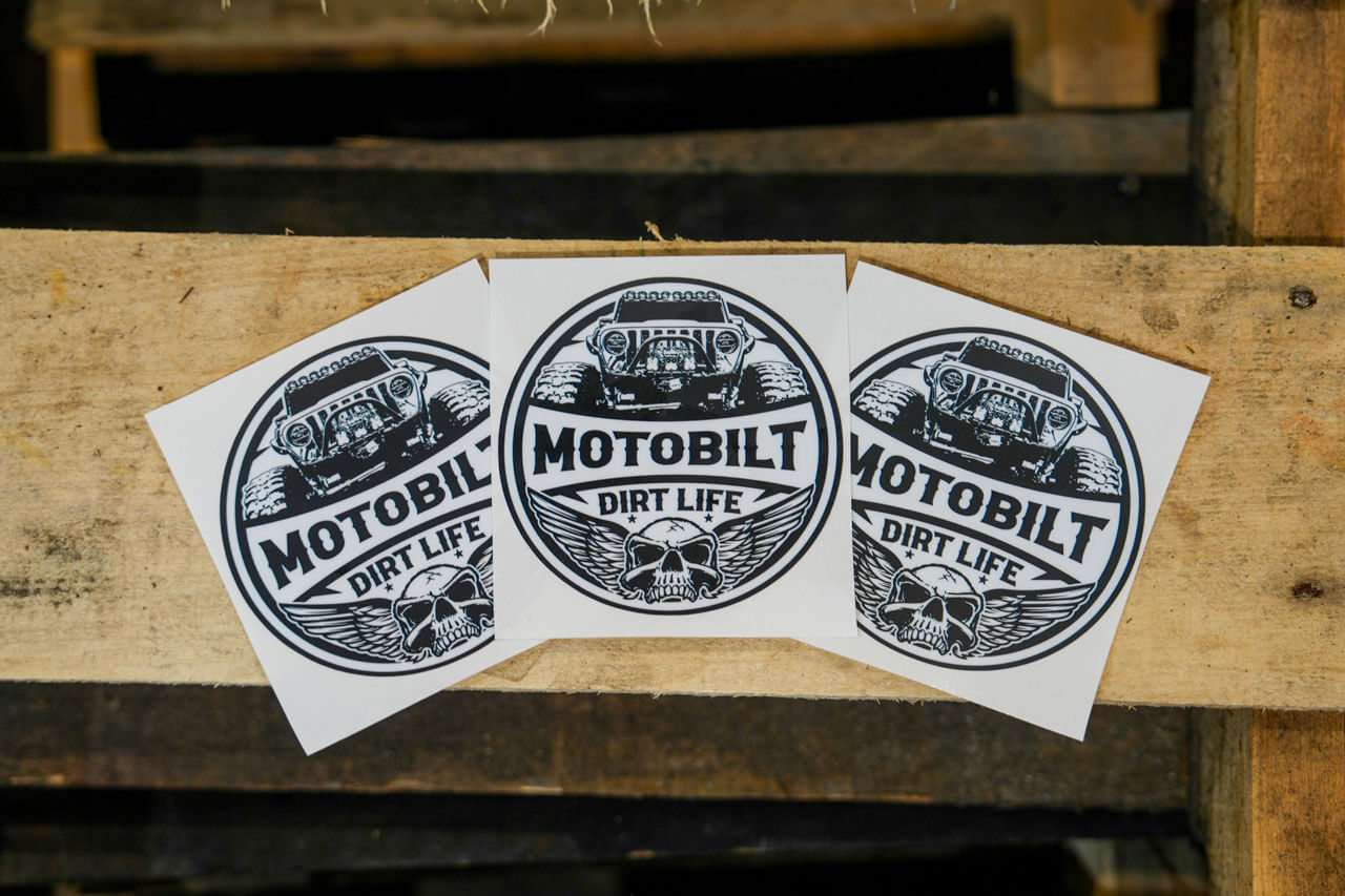 Motobilt Dirt Life 4-inch Premium Vinyl Sticker