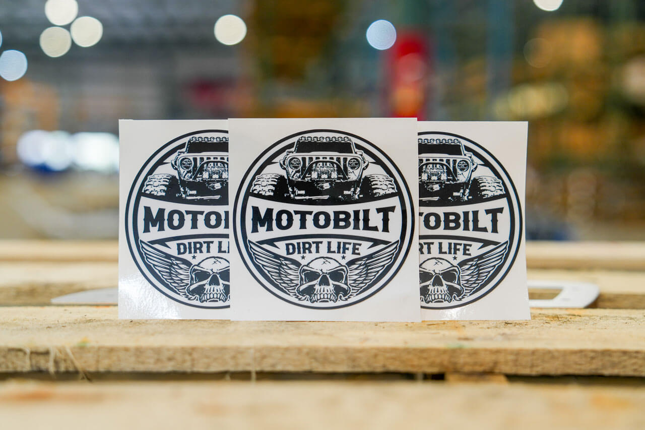 Motobilt Dirt Life 4-inch Premium Vinyl Sticker