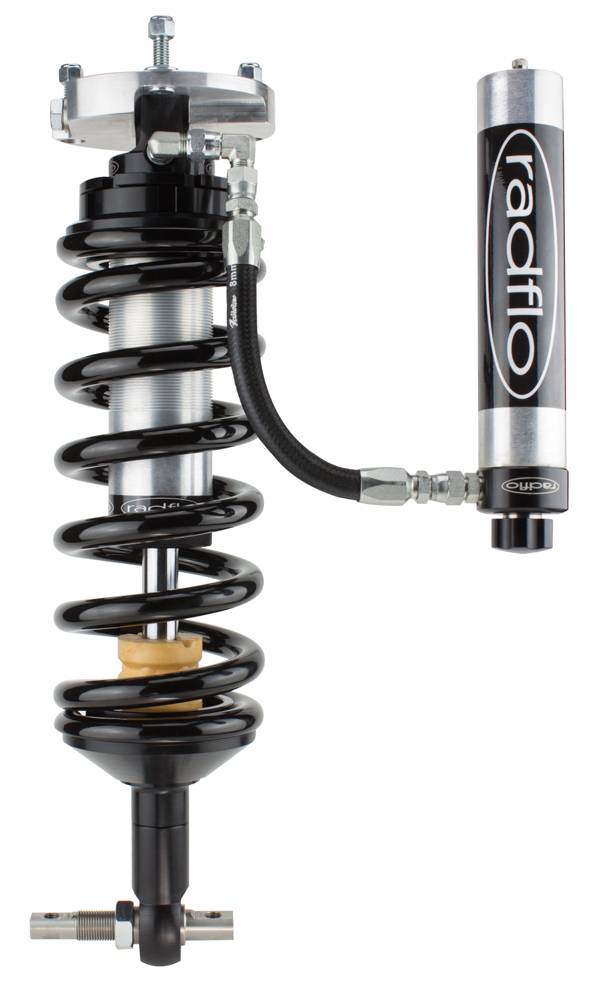 Radflo OE Replacement 2.5 Front Coilover Kit Chevrolet GMC 1500 4X4 2019+ with Remote Reservoir & Compression AdjusterTrail Boss 2"