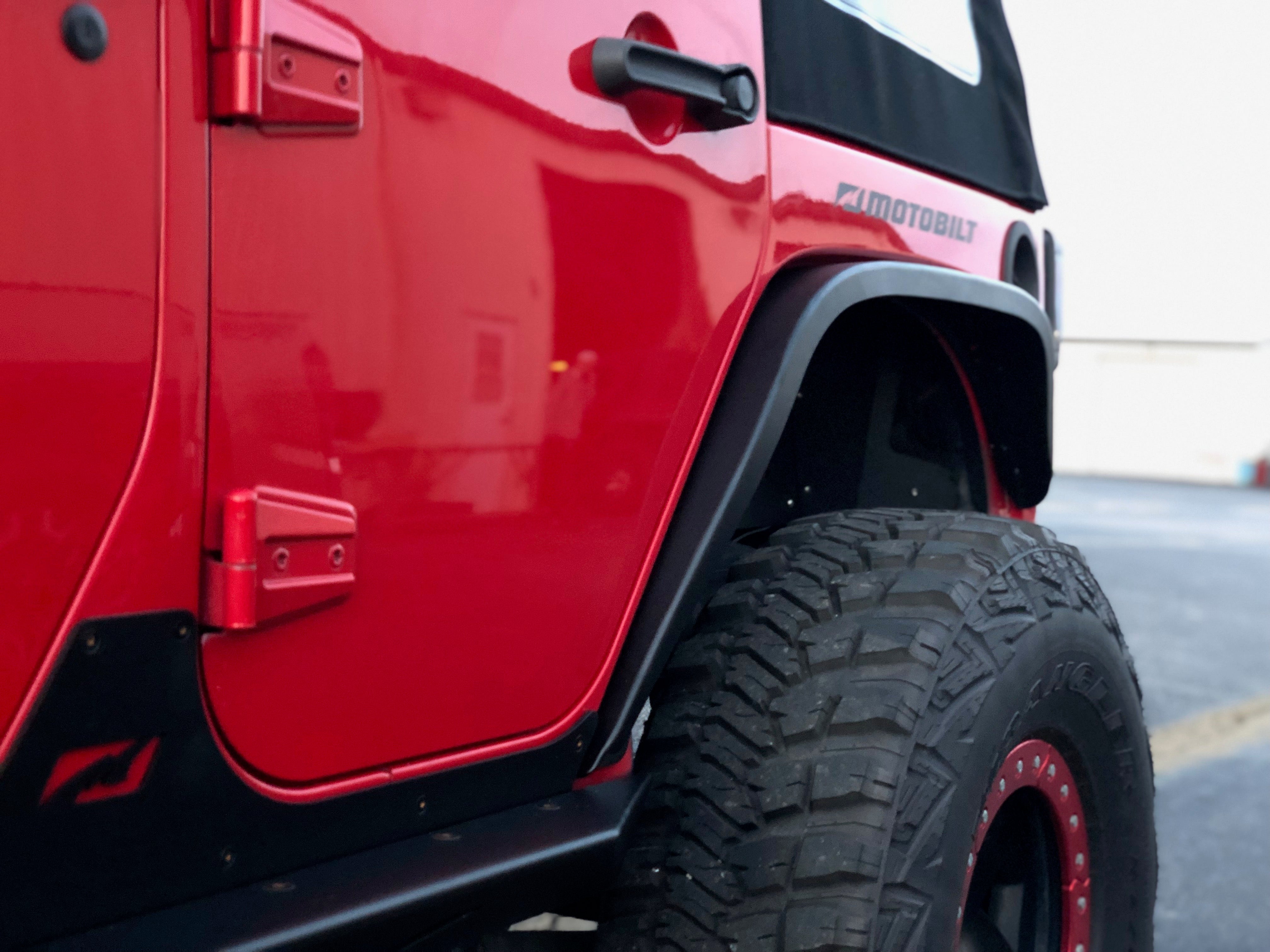 Aluminum Crusher 2" Rear Fenders for Jeep JK / JKU