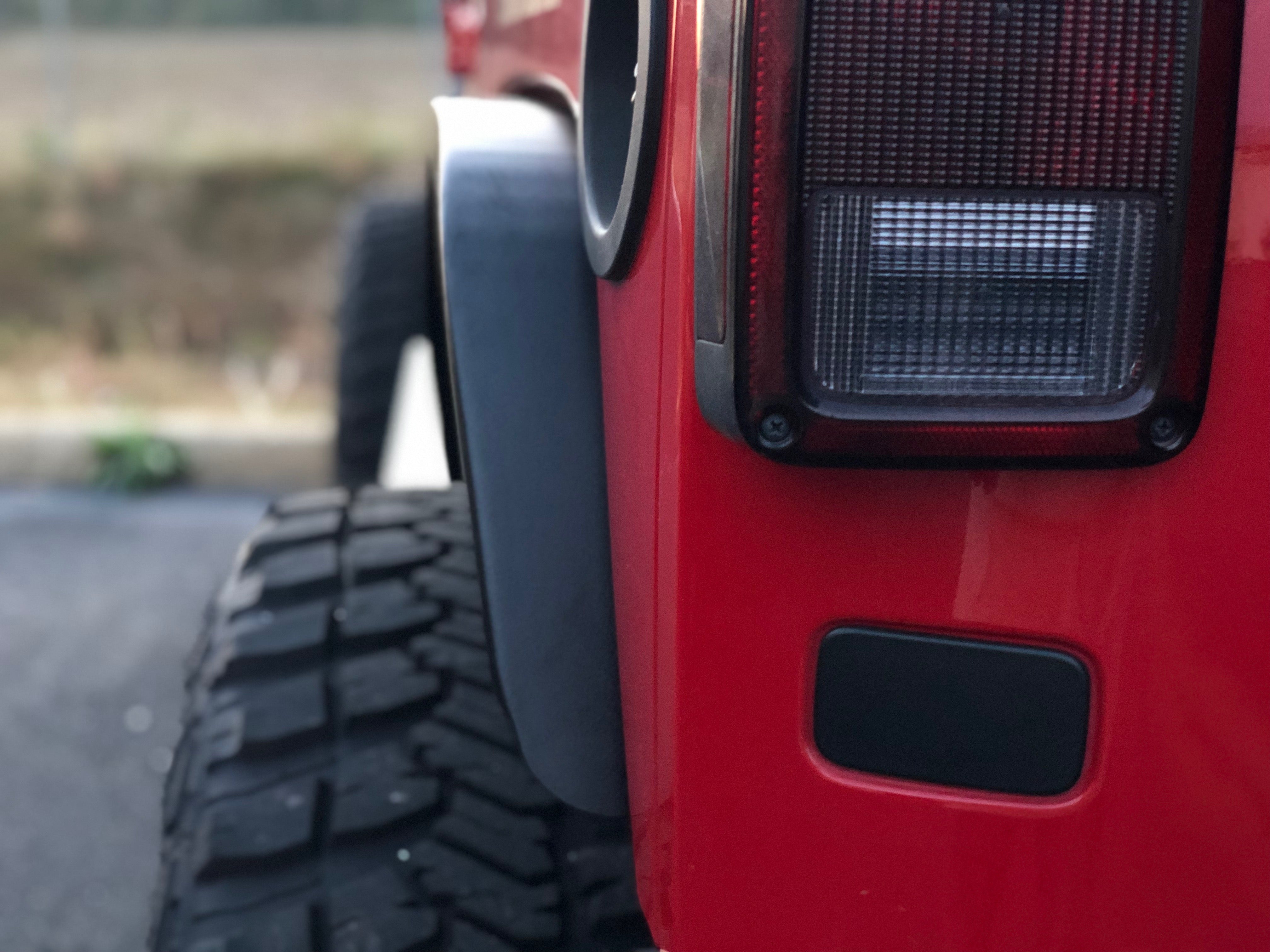 Aluminum Crusher 2" Rear Fenders for Jeep JK / JKU