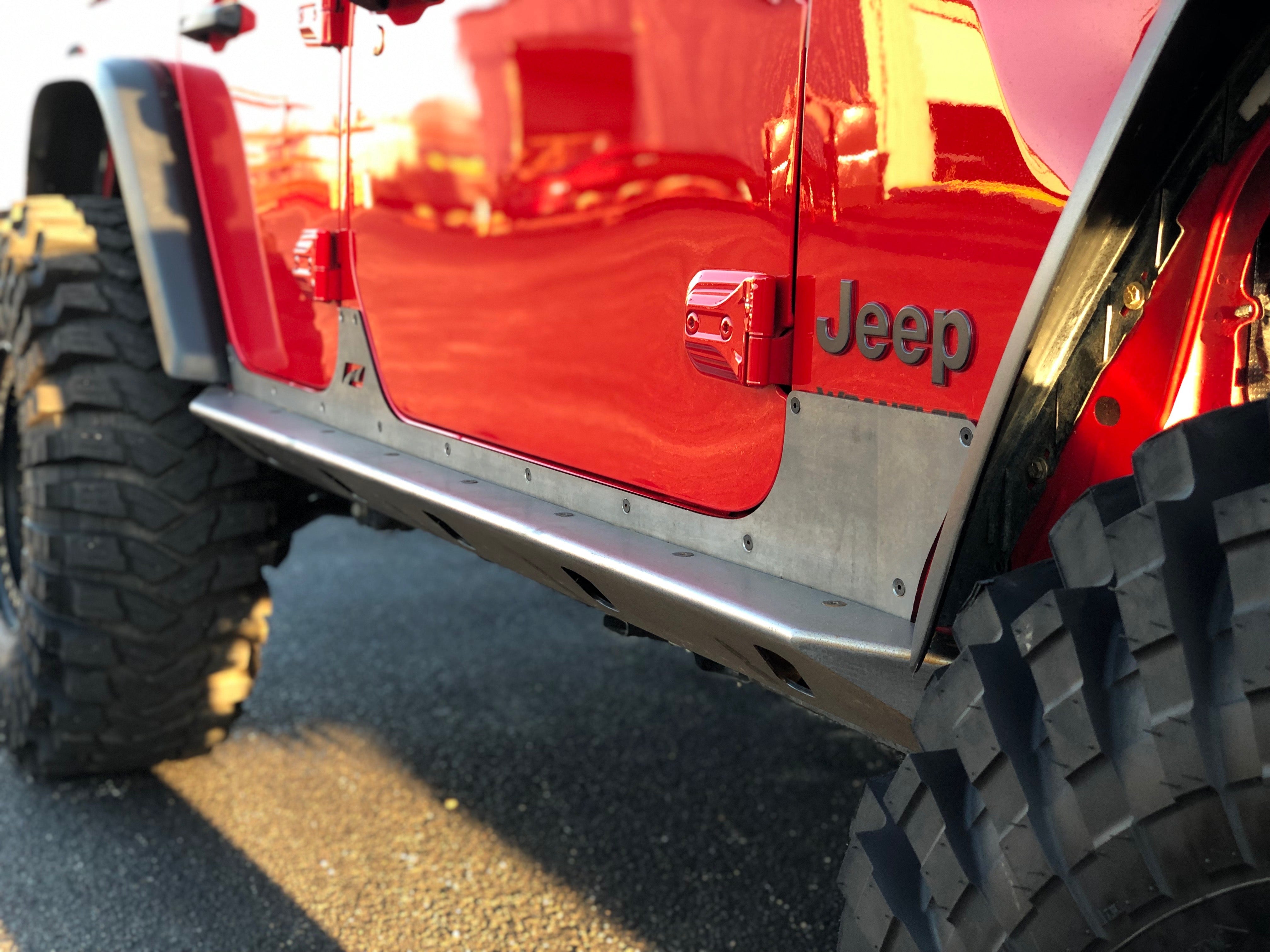 Unlimited Crusher Rocker Guards w/ Step for Jeep JL