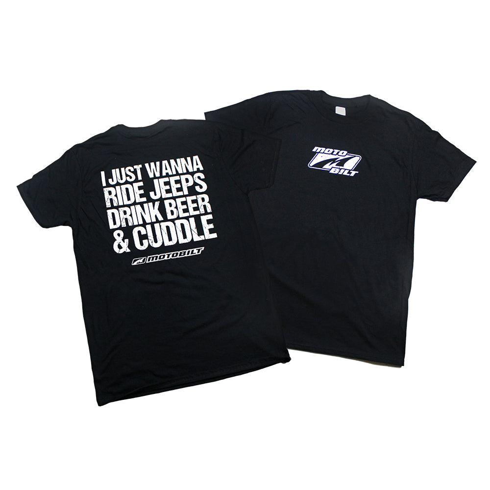 Motobilt Ride Jeeps Cuddle T-Shirt Black Soft Style