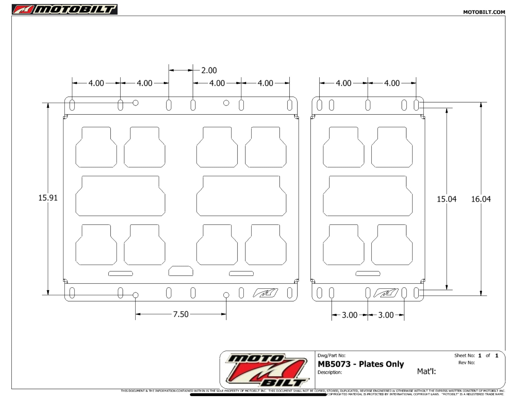 Small Mounting Panel for Milwaukee PACKOUT