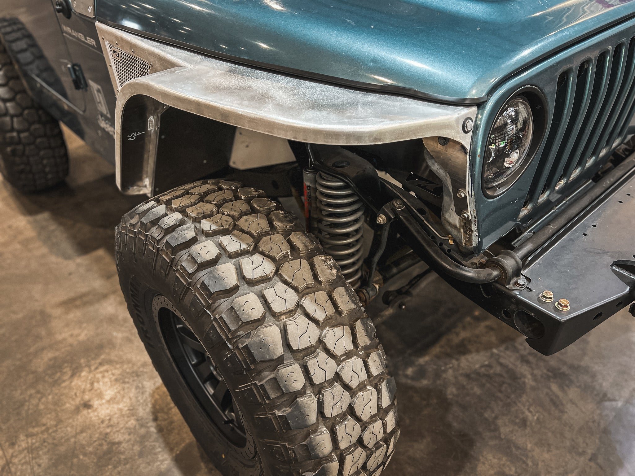 Aluminum Highline Front Fenders 4" Flare for Jeep TJ / LJ