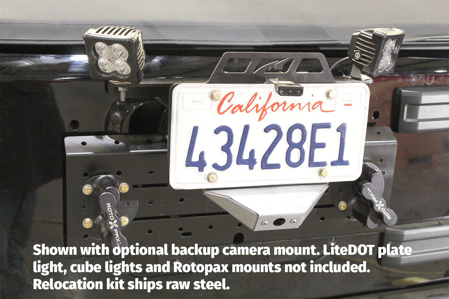 License Plate Relocator/Light Mount for JK-JL