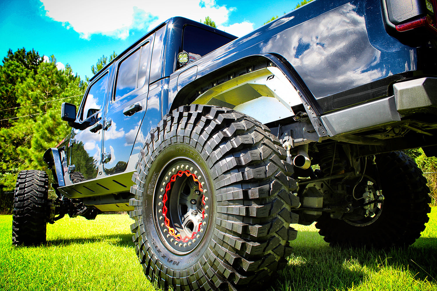 Rear Aluminum Inner Fenders for Jeep JT Gladiator