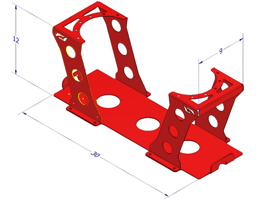 Fuel Cell Mount for 30 X 9 X 12 Cell