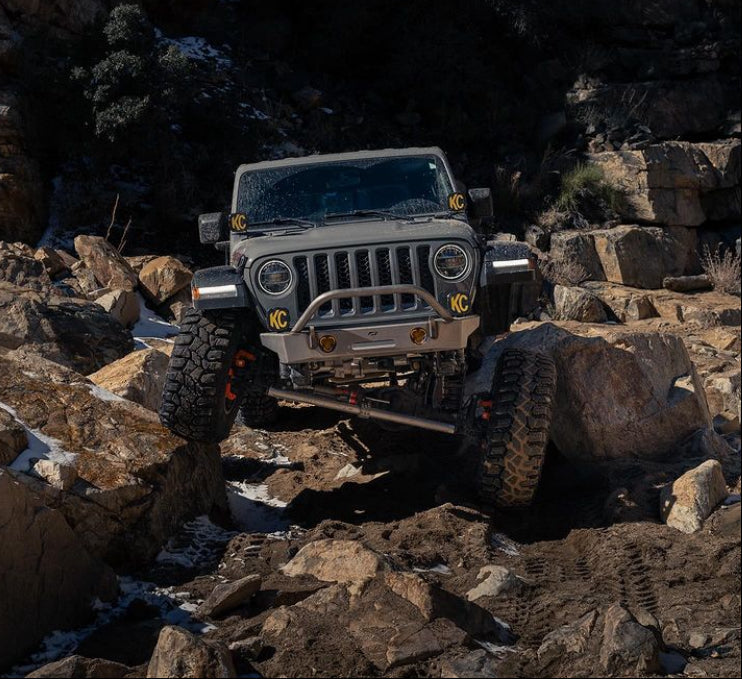 Crusher Series HD Front Bumper w/Tube Bull Bar for Jeep JL/JT