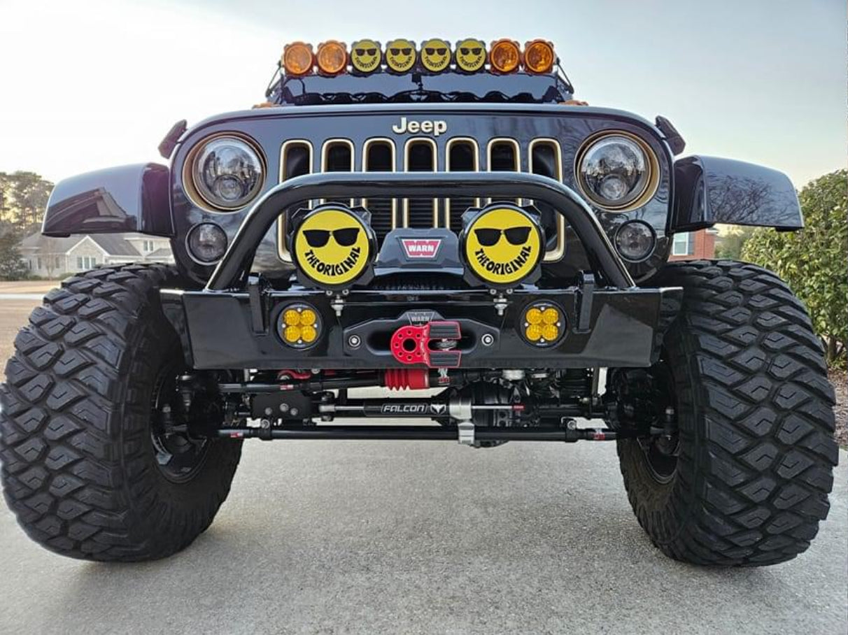 Crusher Series HD Front Bumper w/Tube Bull Bar for Jeep JK/JKU