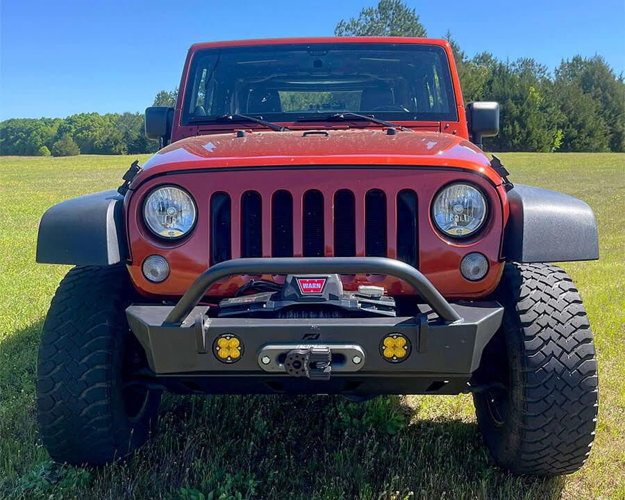 Crusher Series HD Front Bumper w/Tube Bull Bar for Jeep JK/JKU